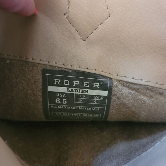 Roper Gold and bronze zebra cowgirl boots - Picture 5 of 5